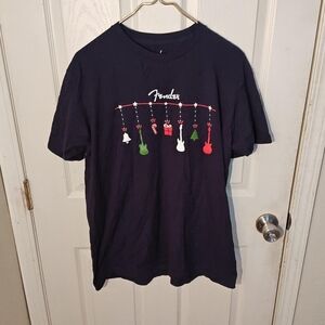 Fender Guitar Christmas Tree T-shirt